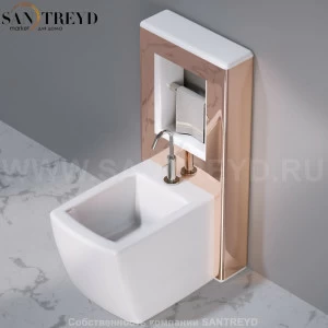 C302VX.257 Настенный керамический шкаф для биде напольное WALL A. e T. Italia