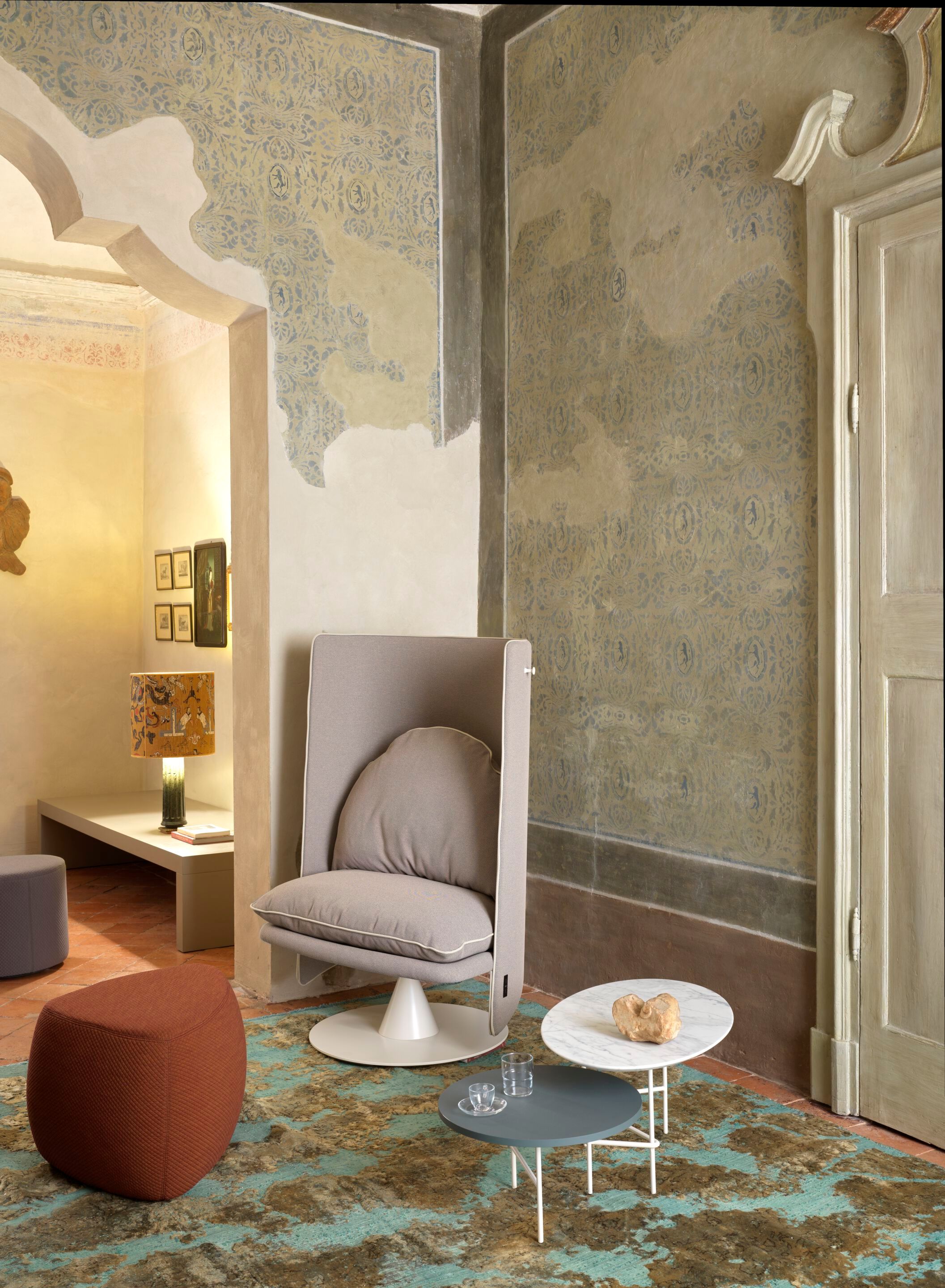 Кресло для отдыха из ткани с фиксированным основанием и звукопоглощающими стенами SITIA ROMA284 ARCH-00058135 - Вид №3