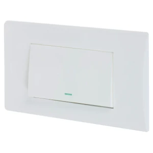 Выключатель Legrand Anam Zunis, 1 клавиша, с подсветкой, цвет белый