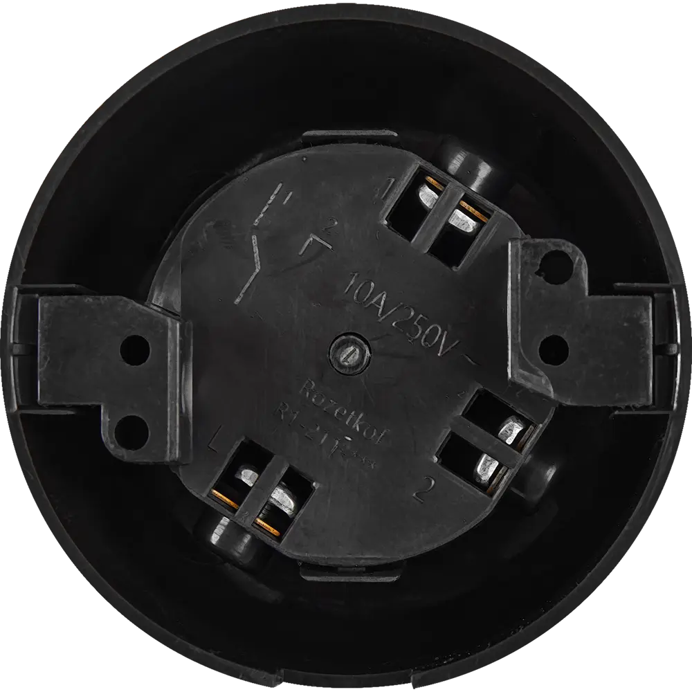 Выключатель проходной накладной Electraline 1 клавиша цвет черный Ретро STLM-2172217 - Вид №2