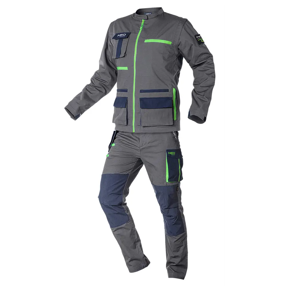 Брюки рабочие Neo Tools Premium серые/темно-синие/зеленые хлопок размер M рост 178-181 STLM-2000241 - Вид №9