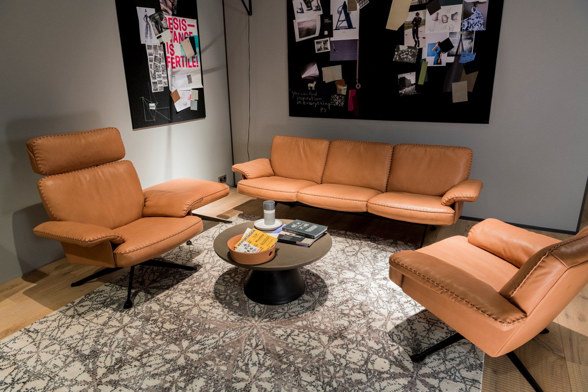 3-местный кожаный диван de Sede DS-31 ARCH-00017598 - Вид №2