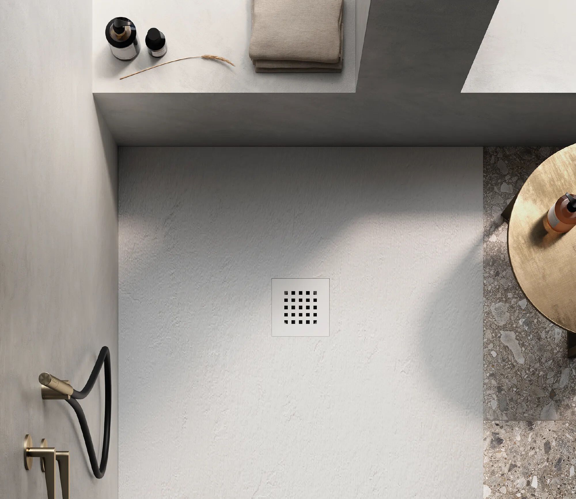 Керамический нескользящий прямоугольный поддон для душа Hatria PETRA H3 ARCH-00148280 - Вид №1