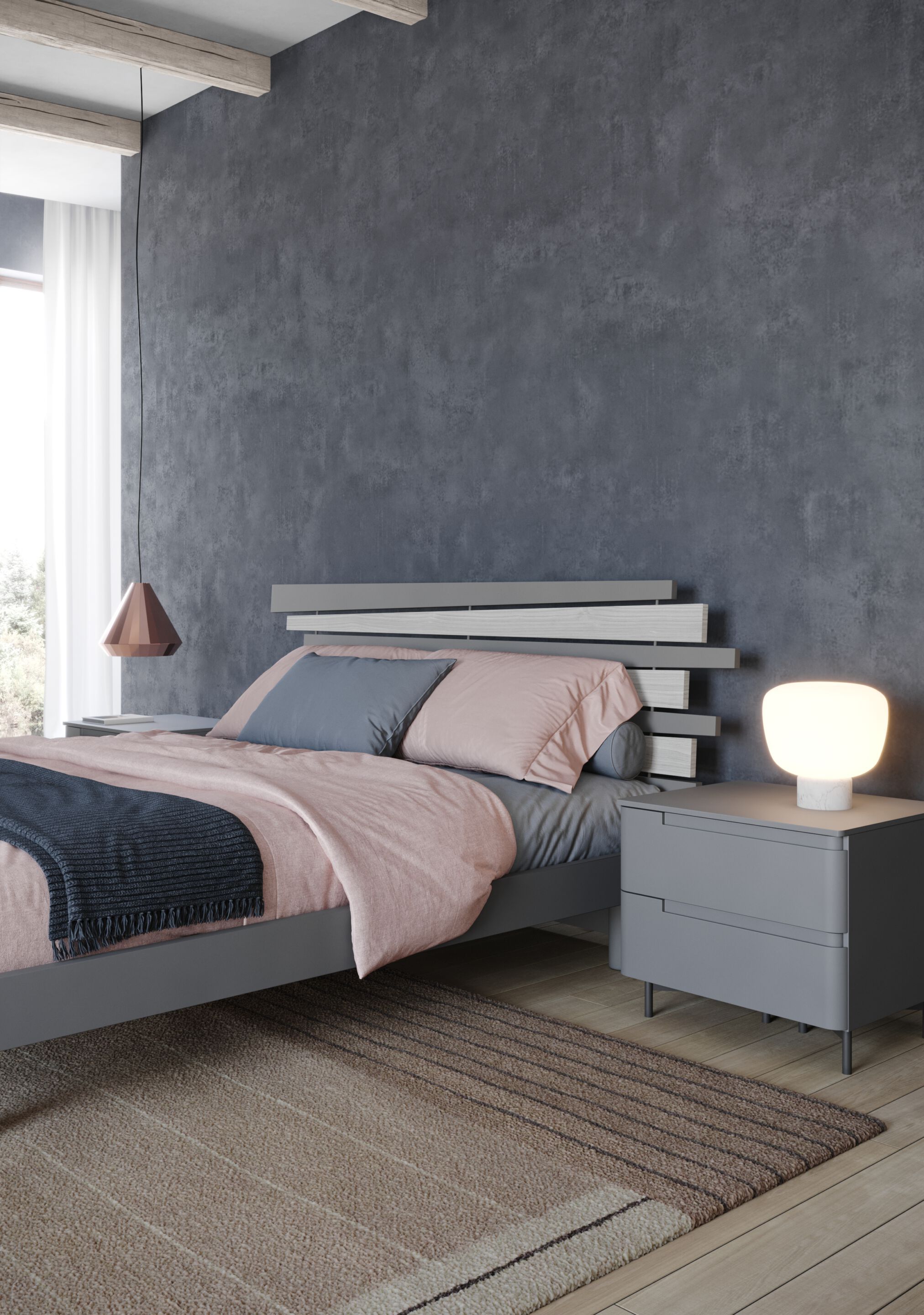 Деревянная двуспальная кровать для хранения Giessegi TWIN ARCH-00066835 - Вид №1