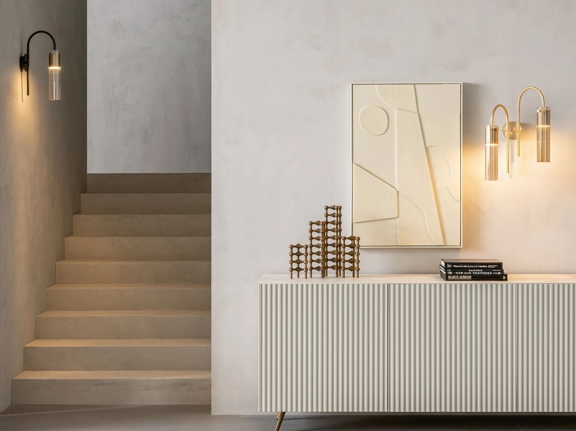 Настенный светильник из стекла pyrex canneted RIFLESSI Tube ARCH-00116227 - Вид №2