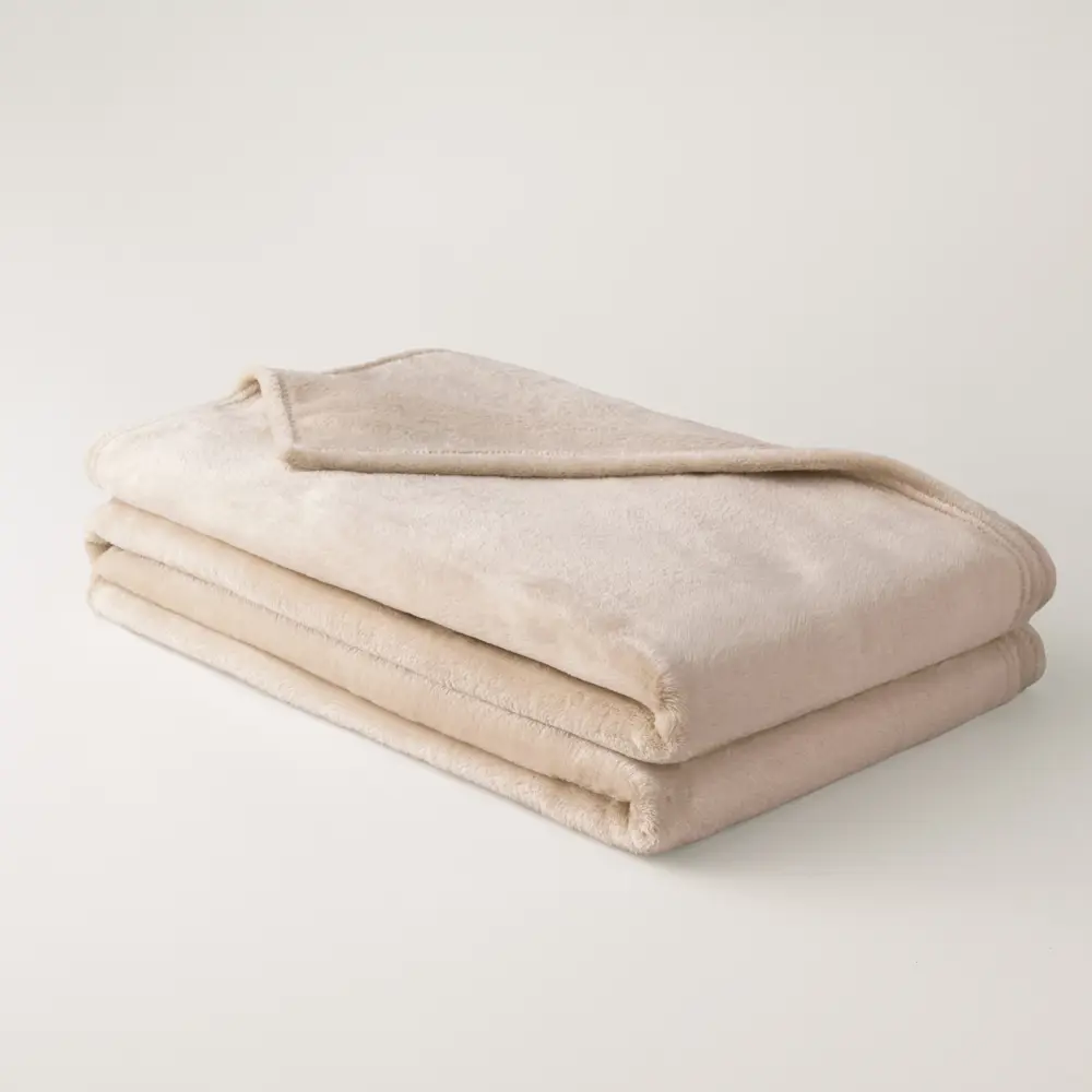 Плед KREAFORTA Flandria 200x220 см микрофибра цвет бежевый STLM-2203245 - Вид №1