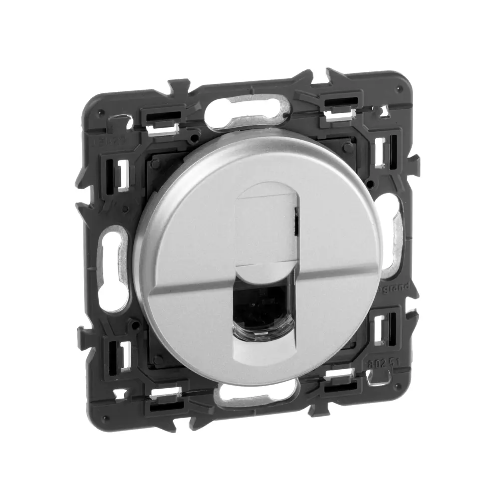 Розетка компьютерная встраиваемая Legrand Celiane RJ45, UTP cat 6, цвет титан STLM-2064260