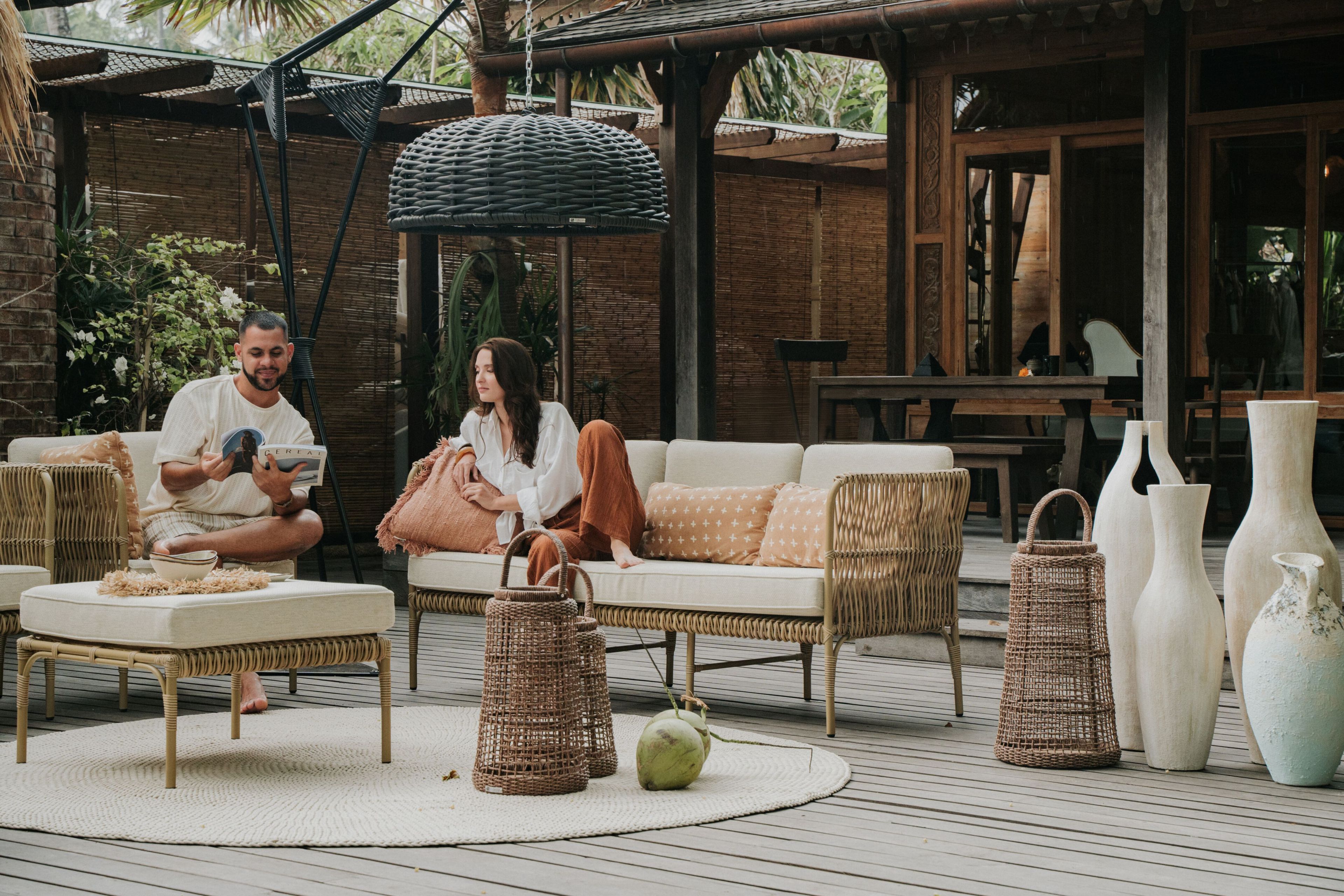 Ткань прямоугольный сад пуфик cbdesign Sierra ARCH-00078564 - Вид №5