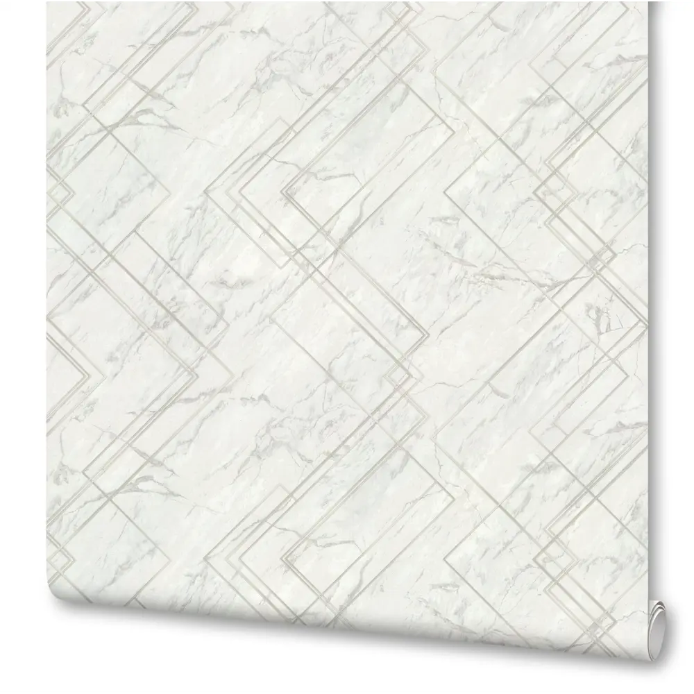 INSPIRE Флизелиновые обои Kalkut серые с геометрическим узором 89348911 Kalkutta STLM-0829612