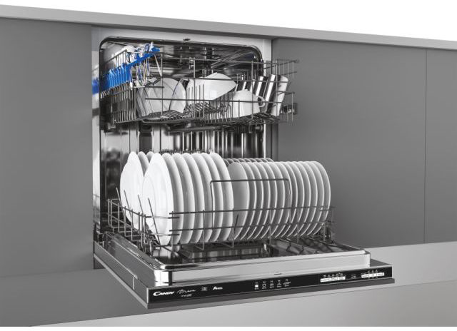 CDIN 1L380PB-07 81.8 х 59.8 х 55 см, а+, 6 программ, wi fi, электронное/сенсорное управление, 13 комплектов посуды Candy Santreyd  - Вид №2