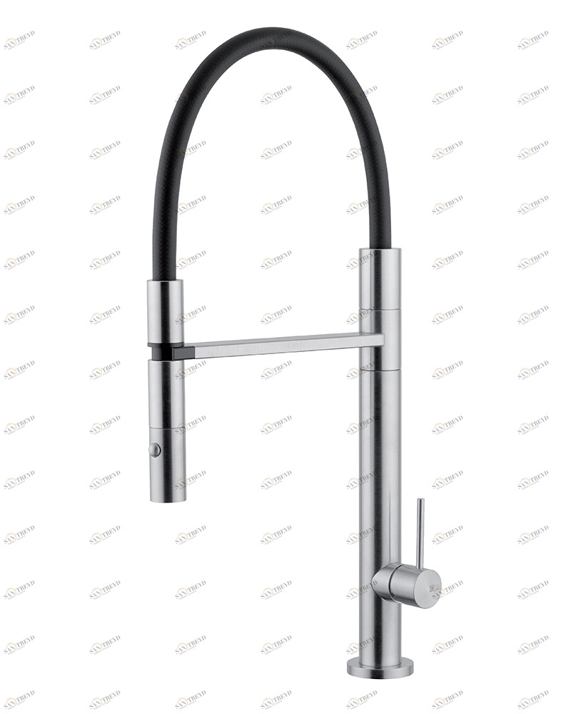 Inox. 399. Кухонный смеситель с пружинным комплектом. Quadrodesign