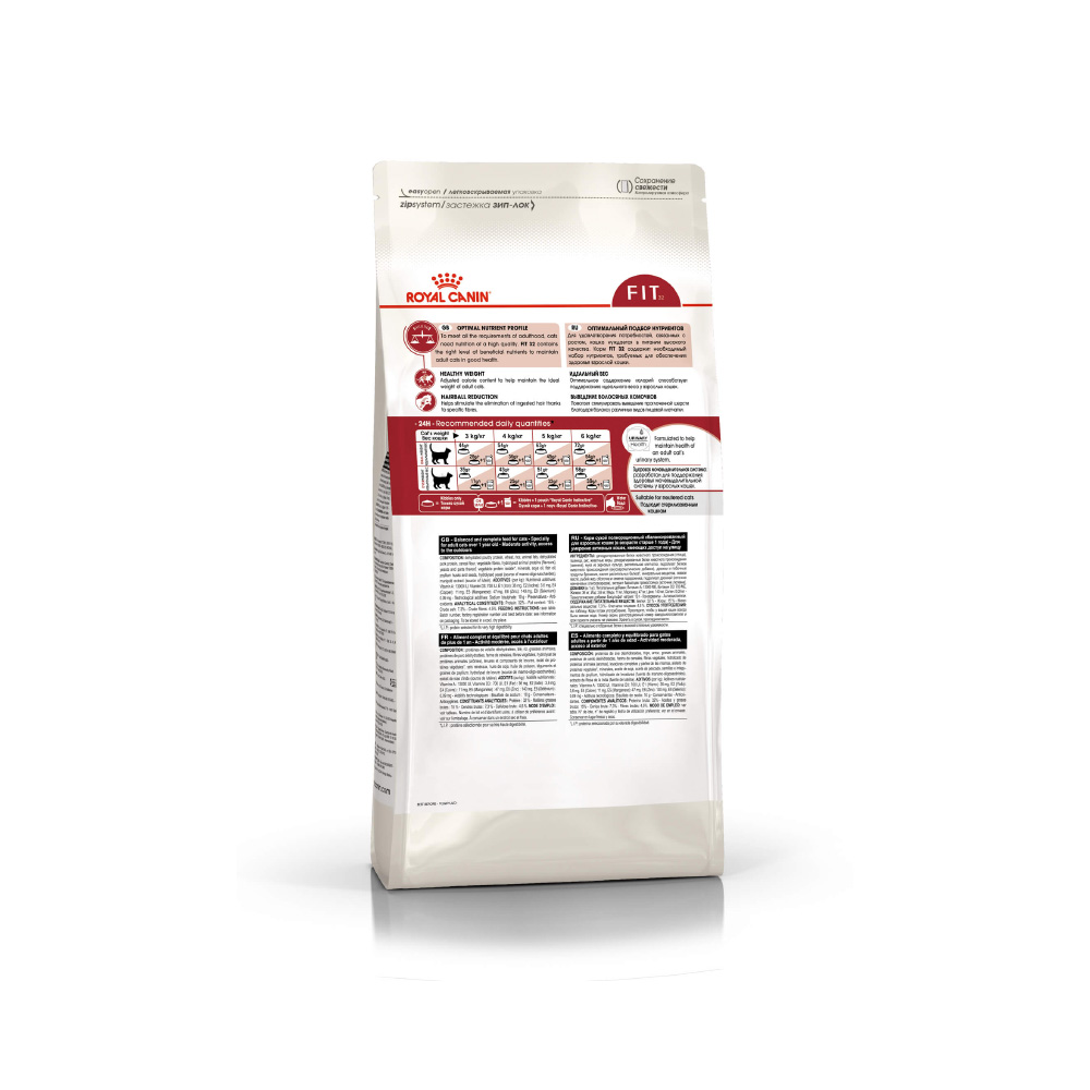 Т00008707 Корм для кошек Fit 32 для взрослых кошек выходящих на улицу сух. 4кг ROYAL CANIN  - Вид №2