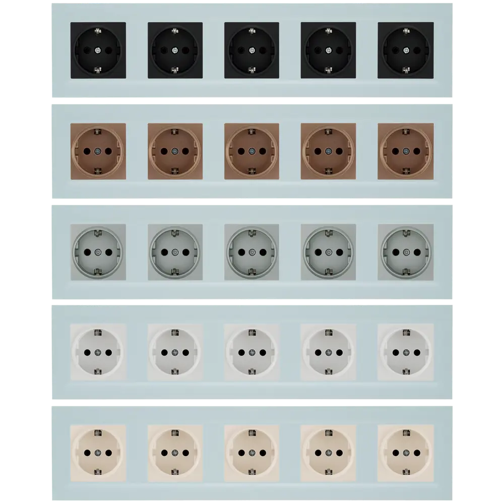 Рамка Legrand Structura на 5 модулей, матовая голубая 82064659 STLM-0018647 - Вид №1