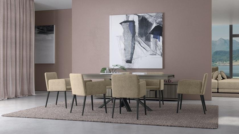 Febal Casa Стул из ткани с подлокотниками sun-id-1353478 - Вид №6