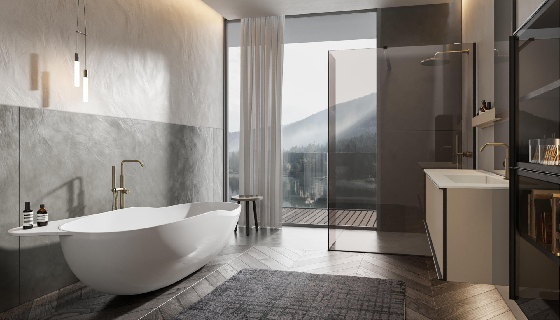 ED-ST11 Edone Западные ванны ЗАПАД Размещение в центре комнаты  - Вид №1