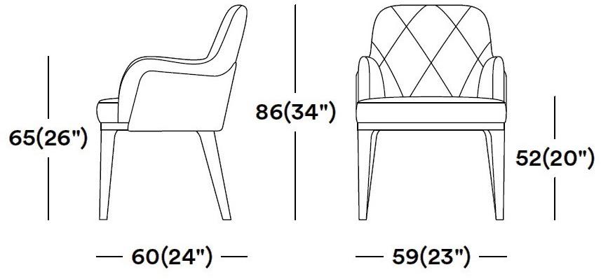 Tirolo Стул с обивкой и подлокотниками Gill 070 po - Вид №2