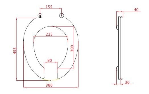 Сиденье для унитаза из термопластичной смолы Goman ARCH-00068108 - Вид №2