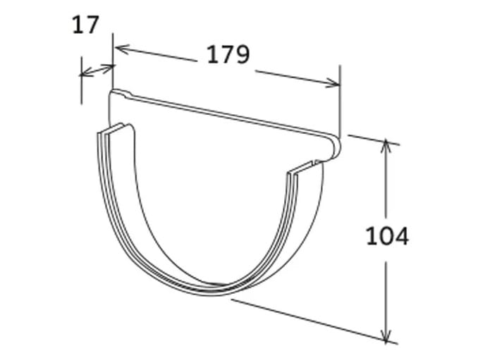 Правая головка для желоба G86 First Corporation First Plast ARCH-00056016 - Вид №2
