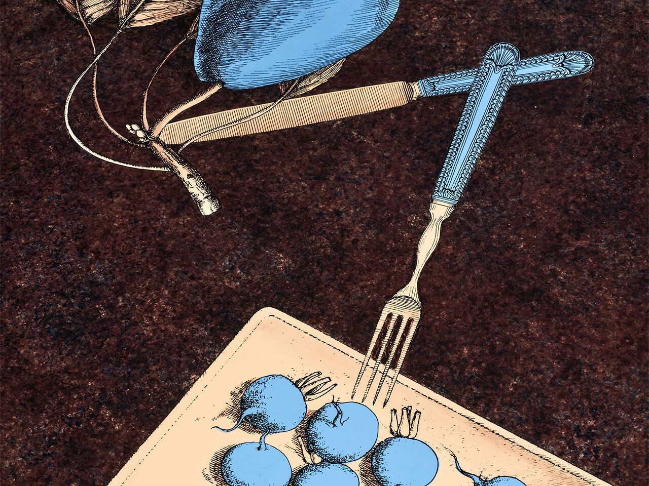 Деревянный прямоугольный стол Fornasetti OGGETTI SPARSI ARCH-00118608 - Вид №6