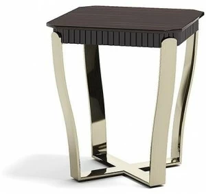 Capital Collection Квадратный журнальный столик из стали и дерева