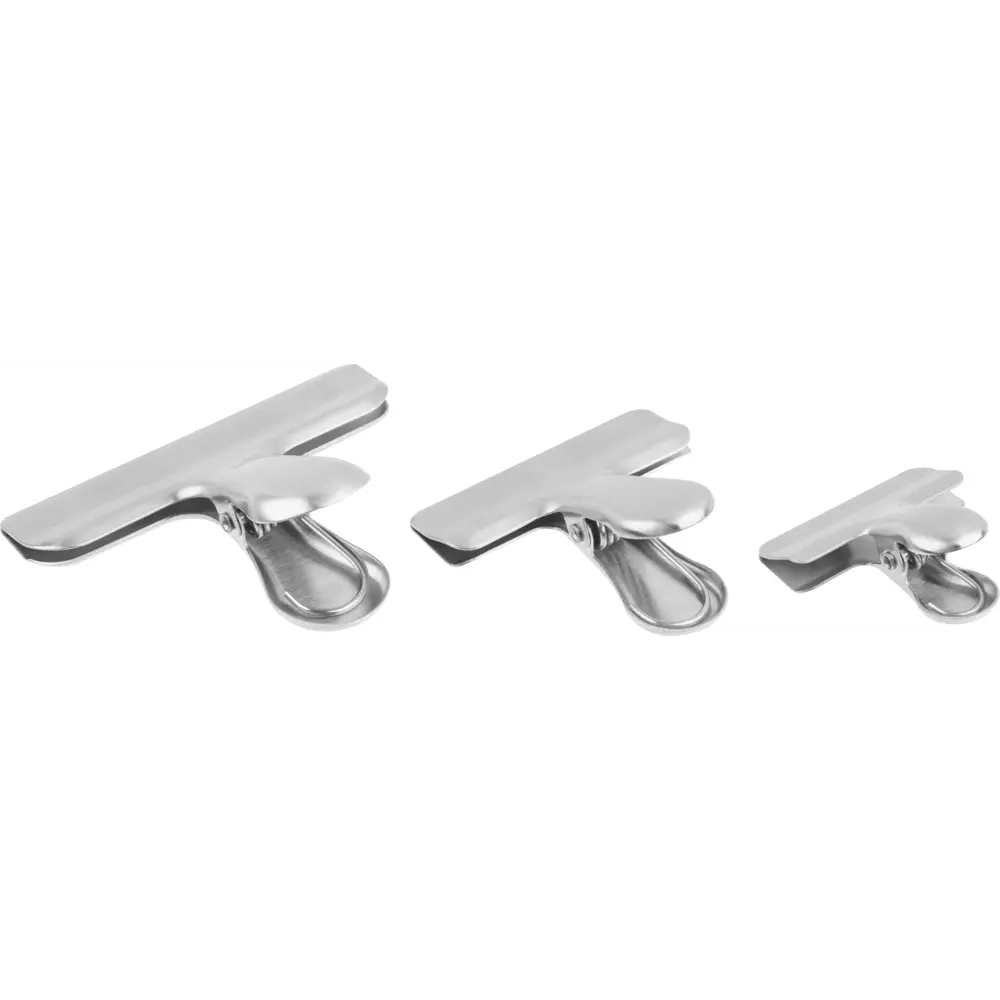 Зажим для пакетов KONSENSA сталь цвет серый 3 шт STLM-2068765 - Вид №3