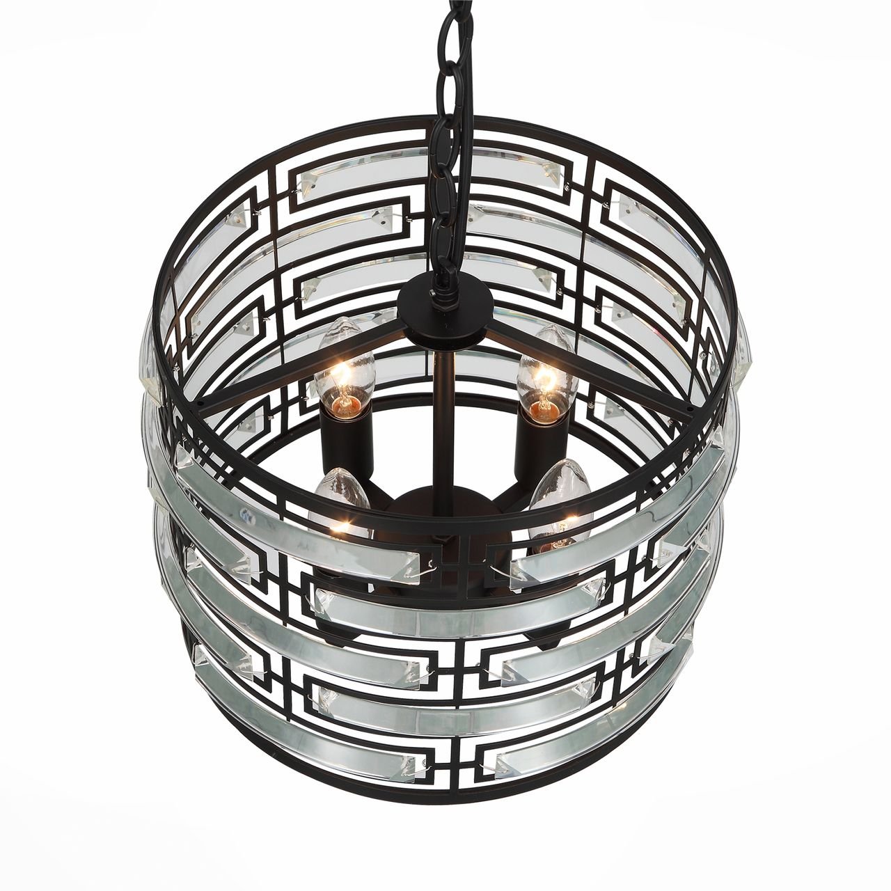 Подвесная люстра ST Luce Chiarezza SL665.403.04 ST LUCE ДИЗАЙНЕРСКИЕ, CHIAREZZA 109242 Черный  - Вид №2