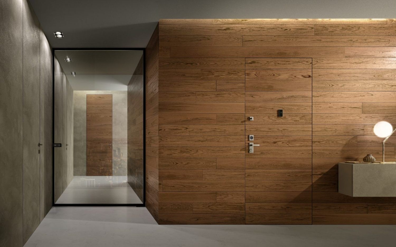 Деревянная бронированная входная дверь заподлицо GAROFOLI Sovrana ARCH-00085345 - Вид №3