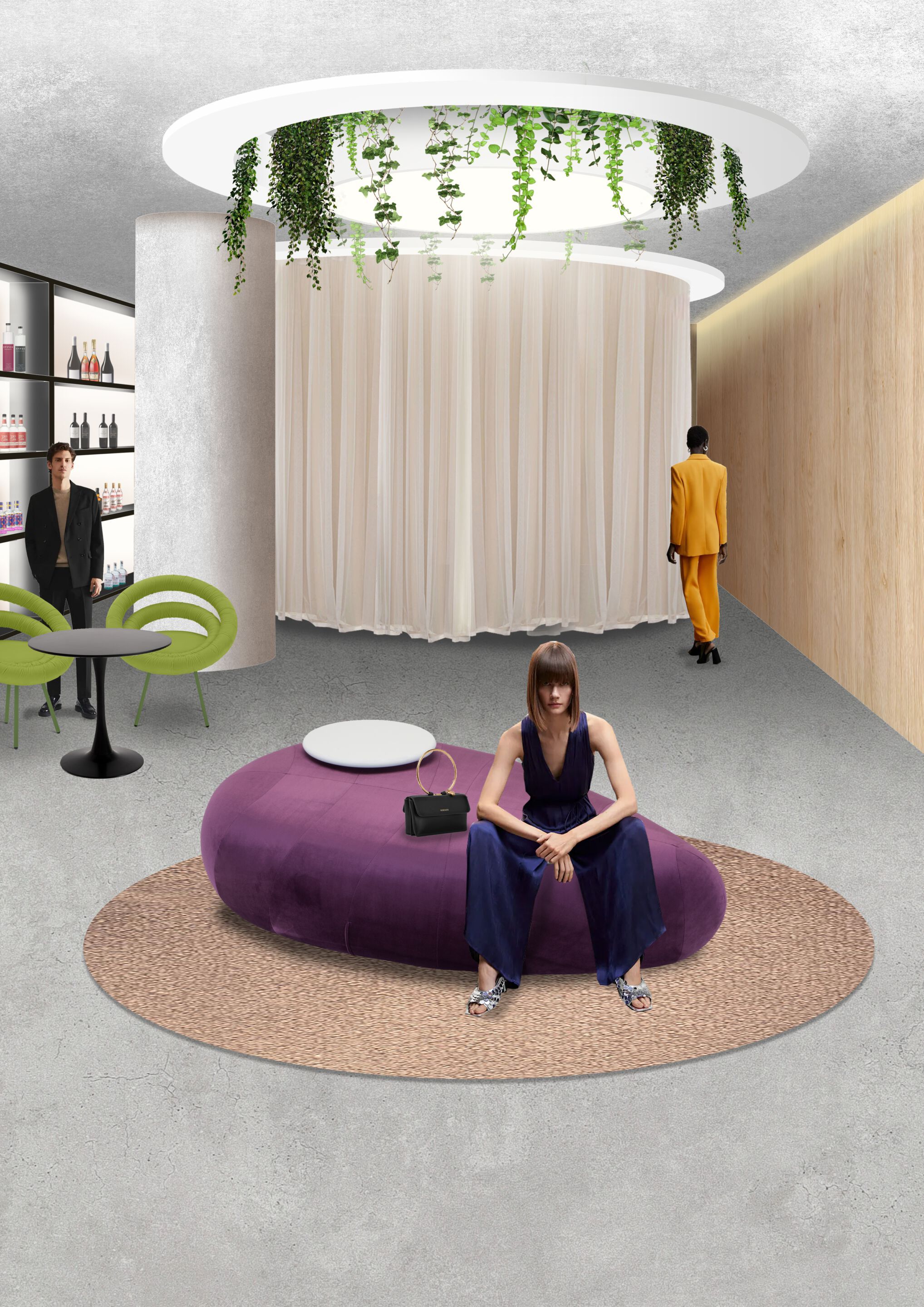 Оттоманка с лакированной столешницей из МДФ Adrenalina R*ck ARCH-00148452 - Вид №2