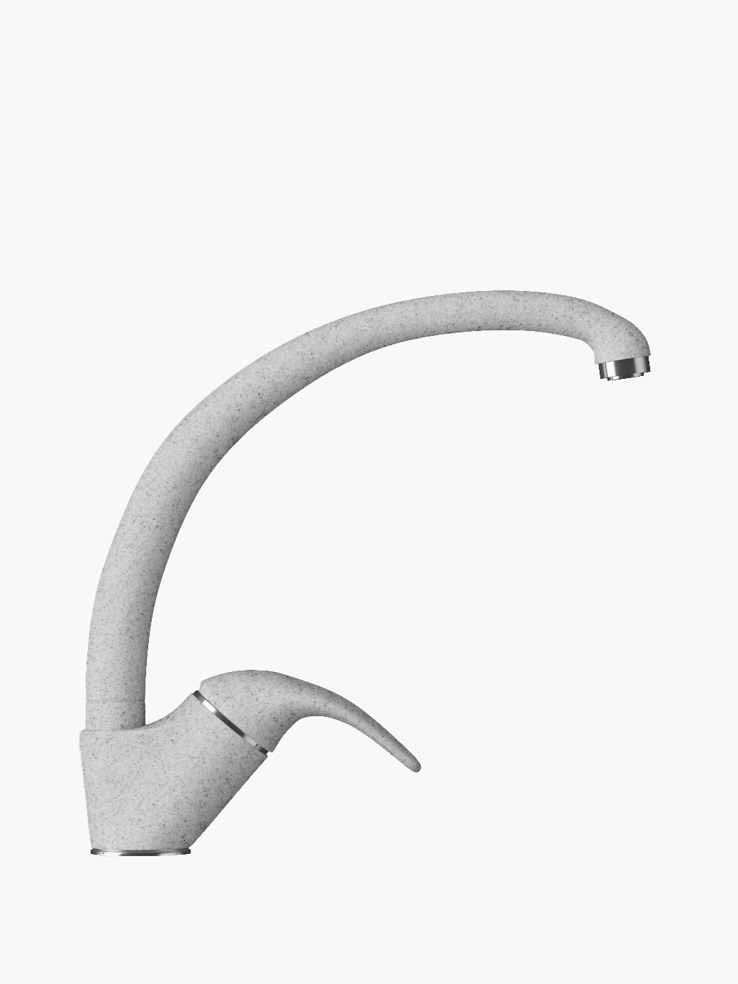 660687 Смеситель кухонный "Высокий" в тон мойки Polygran 