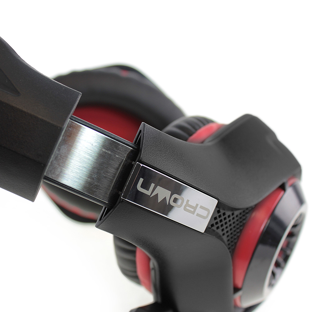 CMGH-102T Гарнитура , black&red (подключение usb, встроенная аудио карта, частотный диапазон: 20гц-20,000 гц ,кабель 2.1м,размер d 250мм) Crown Santreyd  - Вид №4