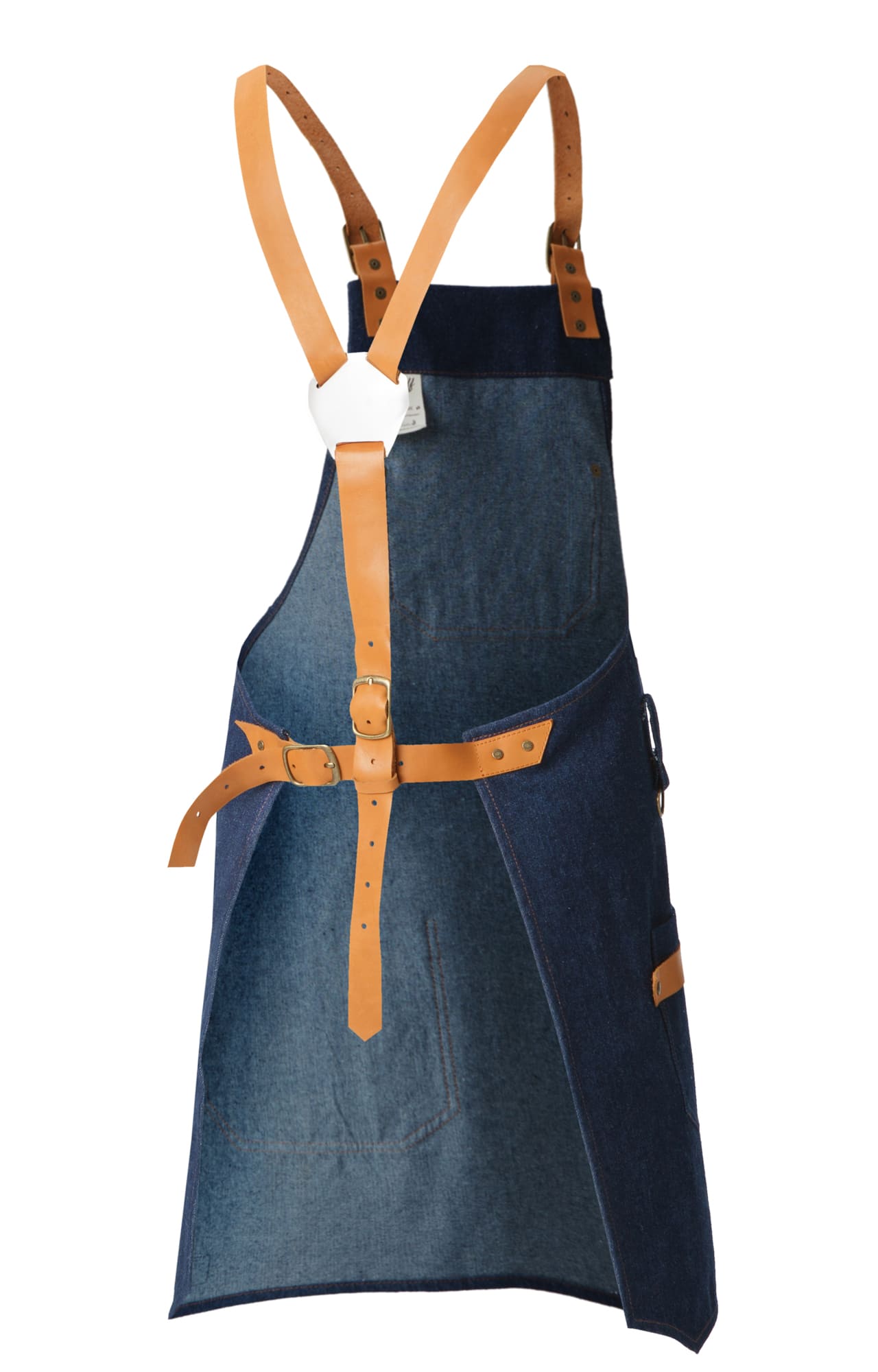 4956850 Фартук HÖĐR с нагрудником denim (джинсовый)  Одежда для официантов  размер Спецодежда  - Вид №1