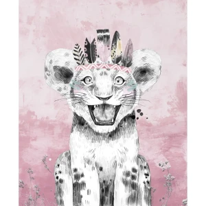 Картина на холсте "Львенок сафари" 40x50 см