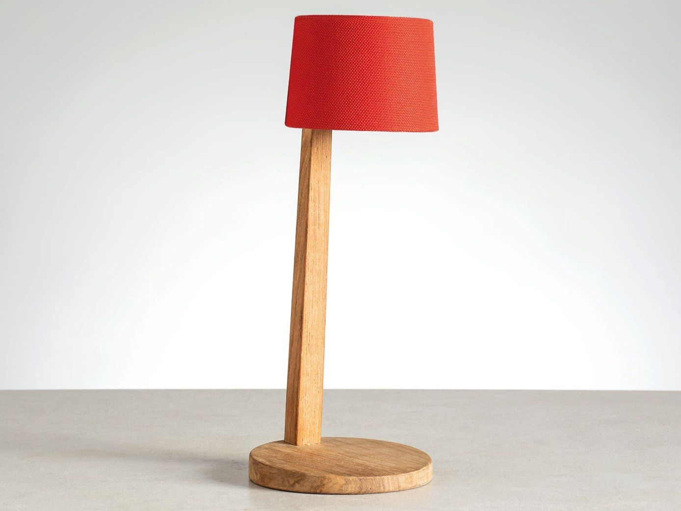 Настольная лампа из тикового дерева с батарейным питанием Ethimo Gaia ARCH-00058108 - Вид №4