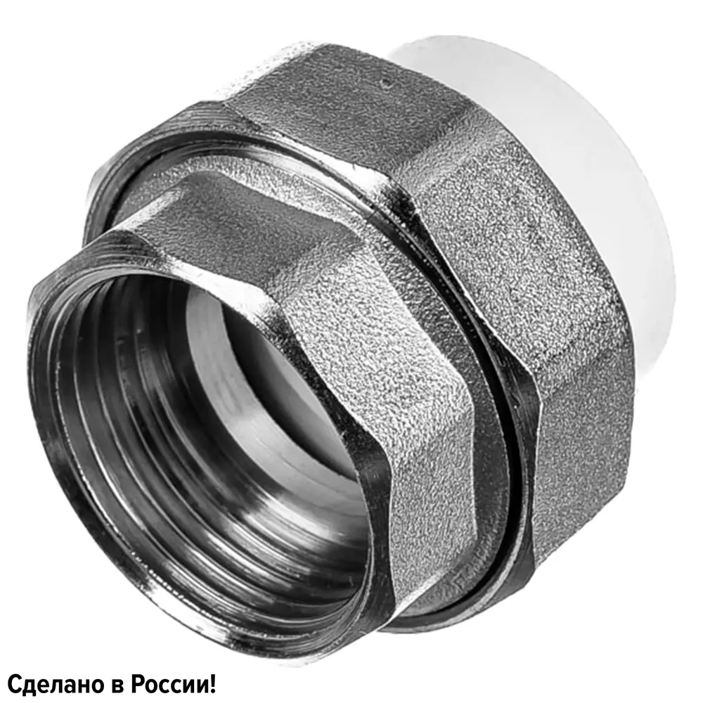 Муфта разъемная раструбная Ростерм 1"x20 мм ВР полипропилен STLM-2141635