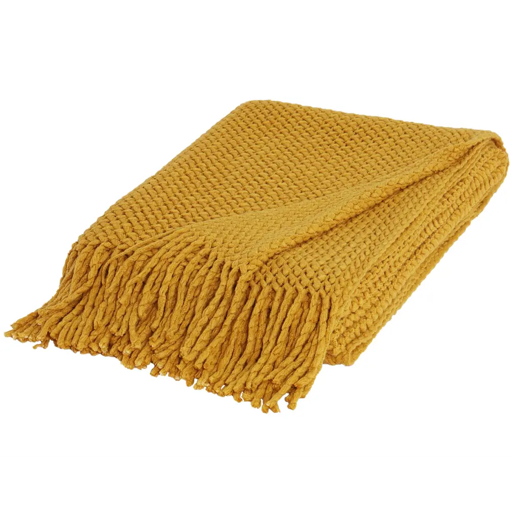 Плед Натали 150x200 см полиэстер цвет горчица Santreyd STLM-2121468