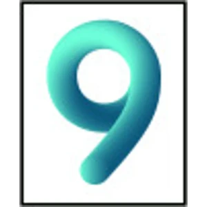 Цифра «9» самоклеящаяся 50x40 мм пенополиэтилен цвет глянцевый белый