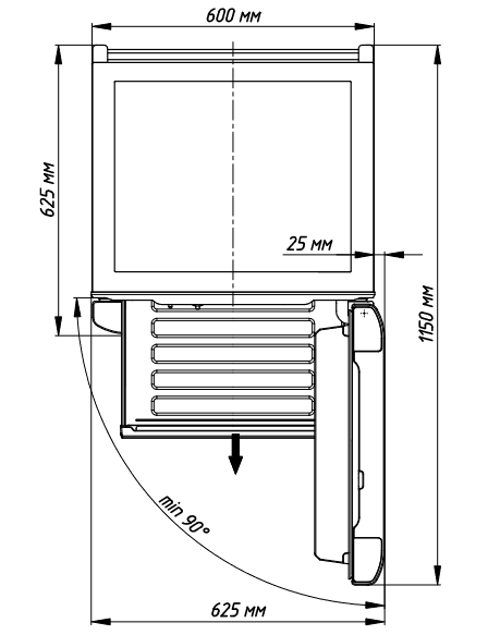 5339617 Холодильник с морозильником   Бирюса 820NF белый STDN-0043269 - Вид №12