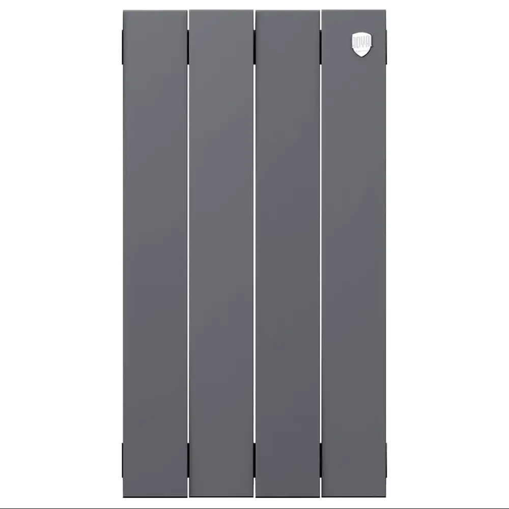 Радиатор секционный Royal Thermo Pianoforte 500/100 4 секции боковое подключение биметалл серый STLM-2051245 - Вид №4