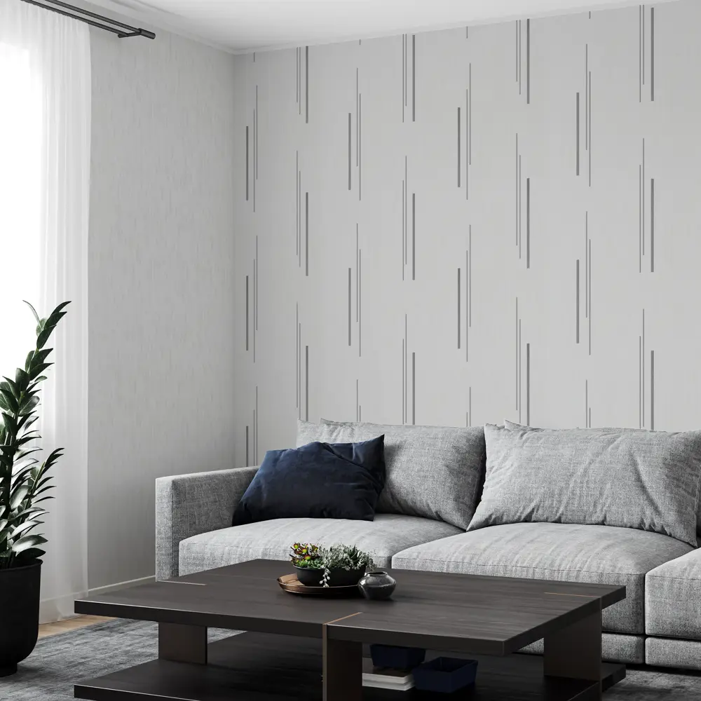 Обои флизелиновые Palitra Home Udachno белые абстрактные 1.06 м 89427235 STLM-1576799 - Вид №4