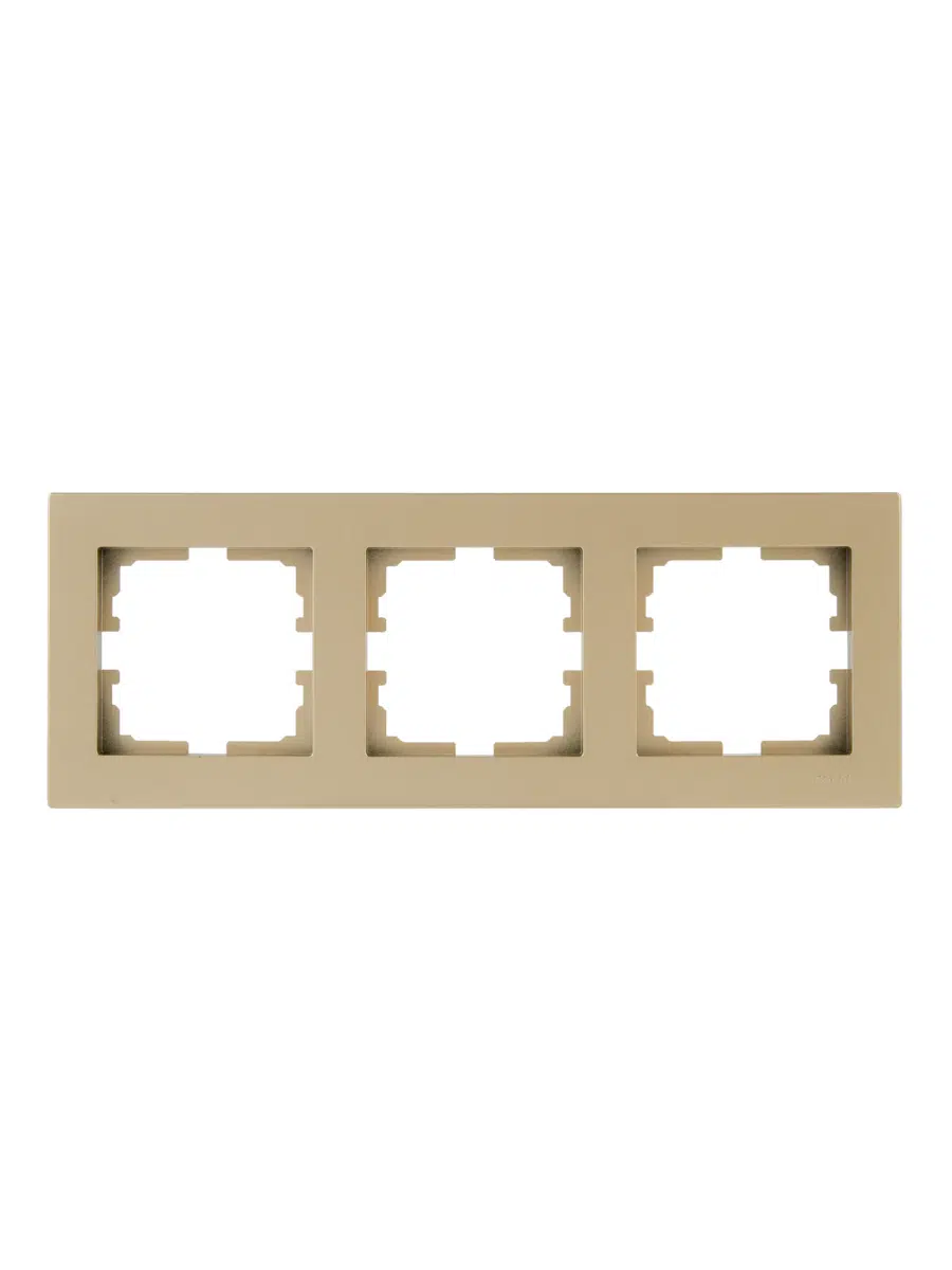 VESNA Рамка 3-ая горизонтальная золото LEZARD 742-3600-148 - Вид №3