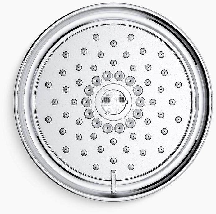 KOHLER Многофункциональная душевая лейка Bancroft 2,5 галлона в минуту с технологией всасывания воздуха Katalyst K-22167-CP  - Вид №2