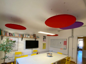 Акустическая подвесная панель из ткани