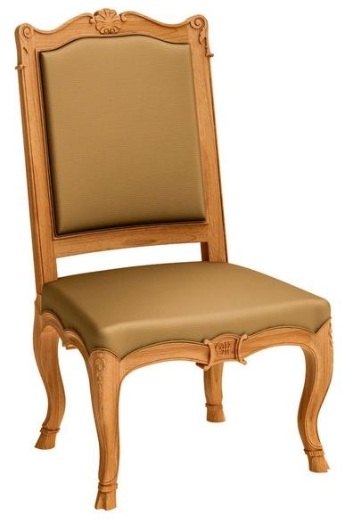 ASTELLO Садовый стул из тика Fleur de lys sun-id-1475862 - Вид №4