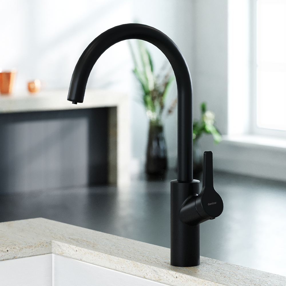 DX310720300 смеситель для кухни черный Damixa Eclipse