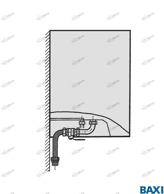 KHG71402331 Набор труб для вертикального присоединения (KHG71402331) BAXI 