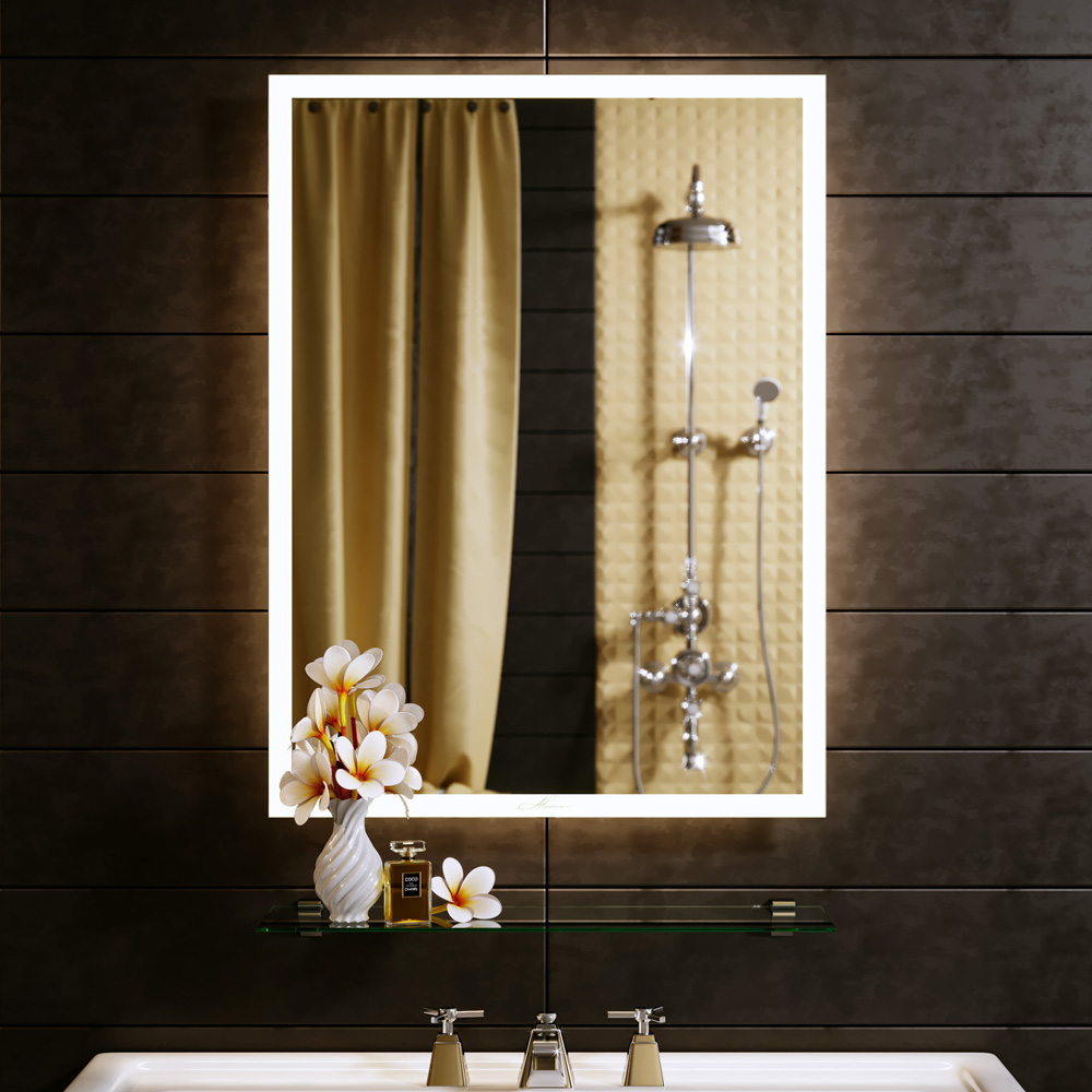 Зеркало в ванную с подсветкой белое 80х80 см Bella-35 ALAVANN BELLA-35 303945 Белый  - Вид №3