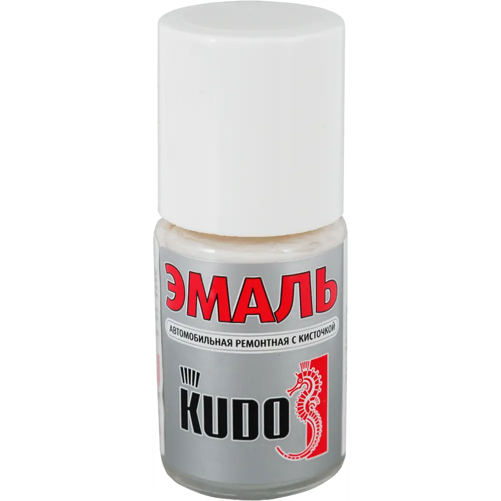 Эмаль автомобильная Kudo с кисточкой, цвет белый 202, 15 мл STLM-2043707