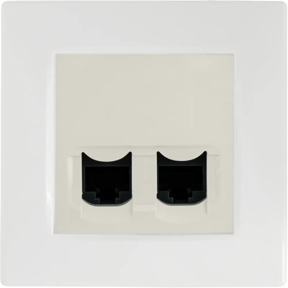 Розетка компьютерная двойная RJ45 категория 6 UTP - Legrand Etika - слоновая кость STLM-2125205 - Вид №3
