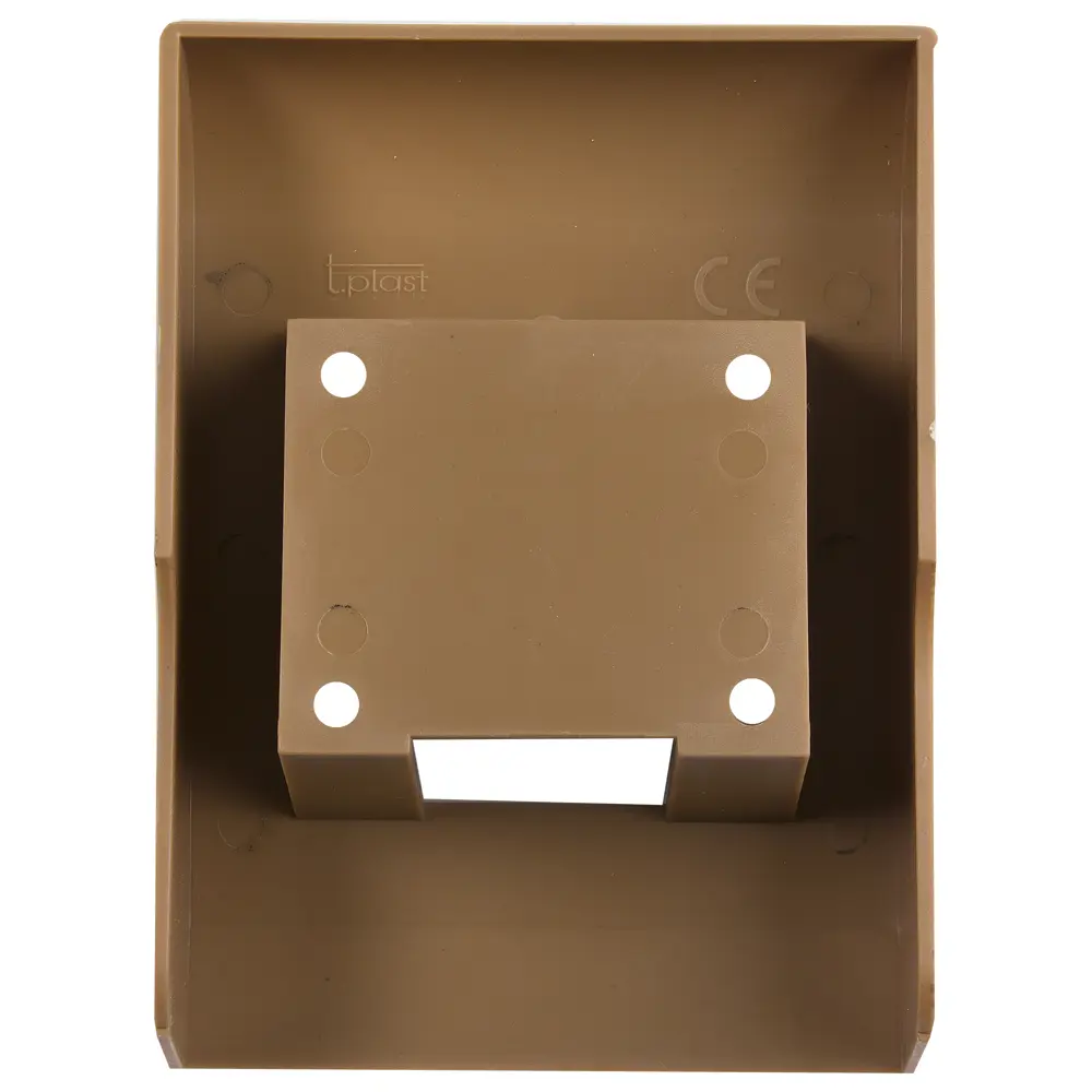Подрозетник для плинтуса ПВХ 58 мм цвет коричневый TPlast STLM-2190036 - Вид №2