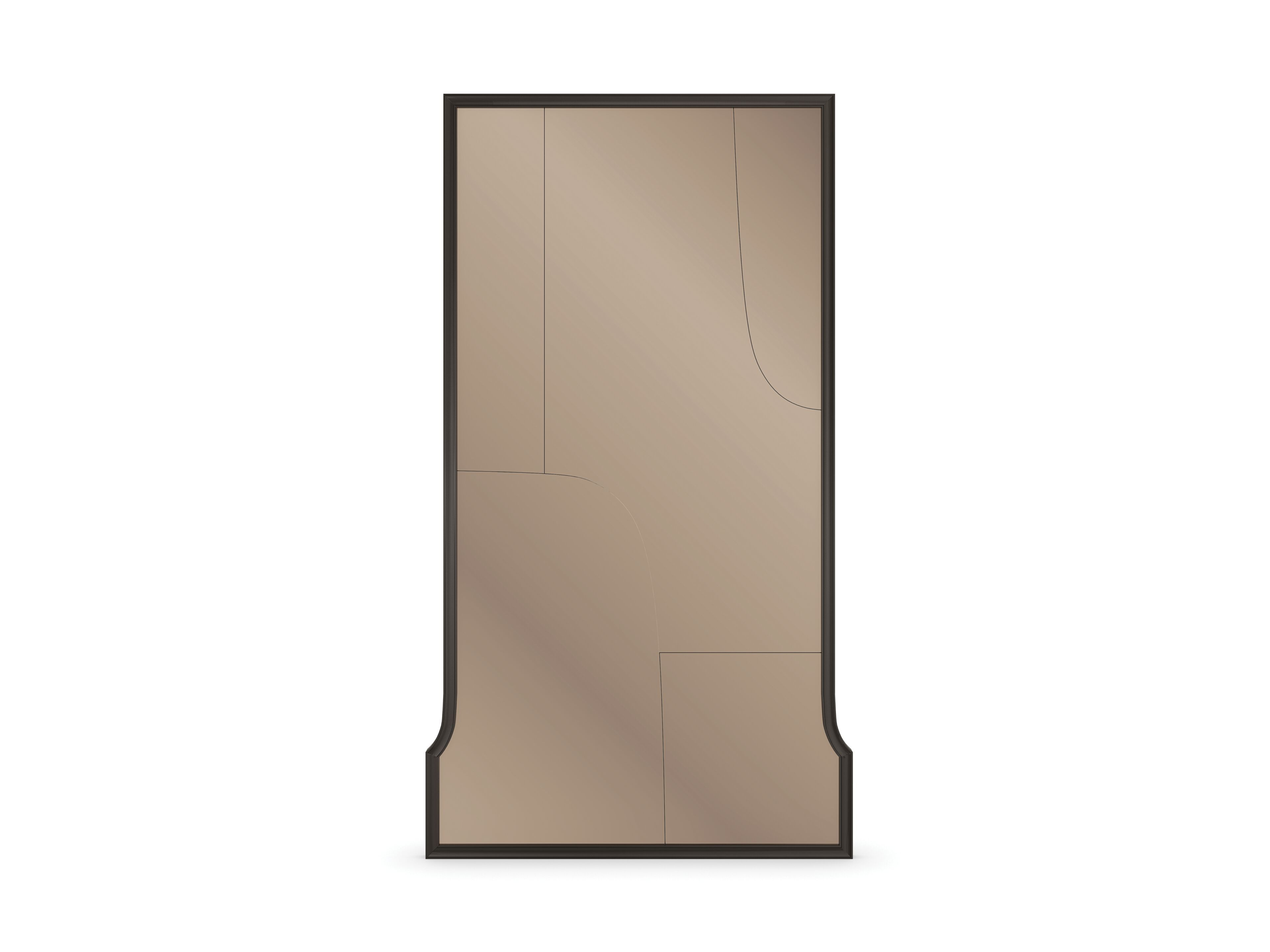 Прямоугольное деревянное настенное зеркало с рамкой Caracole PIECES OF ME ARCH-00061354 - Вид №1